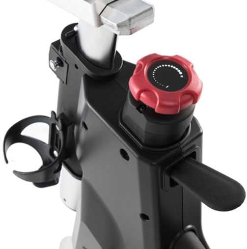 The Resistance Knob for adjusting the magnetic resistance of the Sole SB900 Indoor Cycle Bike